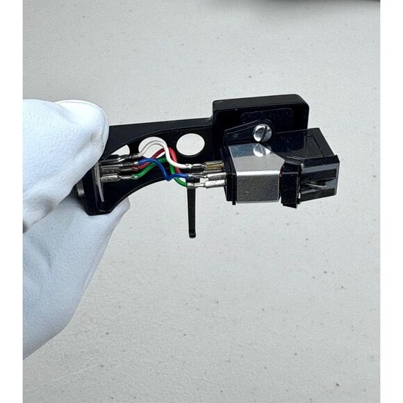 Technics SL-23 Turntable Tone Arm Assembly w/ Controls, Counterweight & Stylus - Picture 6 of 14